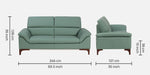 Buy Sofas - Barrio Genuine Leather Mid Century Modern Sofa by Furnitech on IKIRU online store