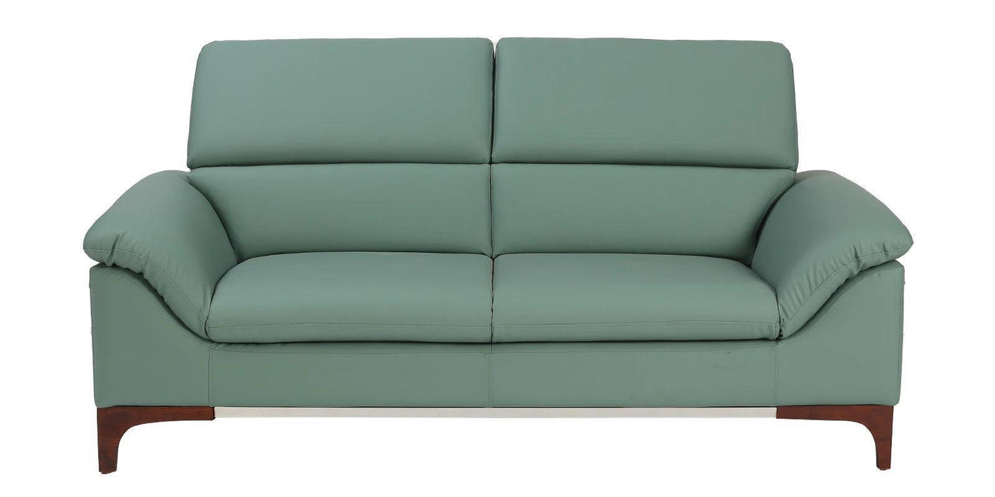 Buy Sofas - Barrio Genuine Leather Mid Century Modern Sofa by Furnitech on IKIRU online store