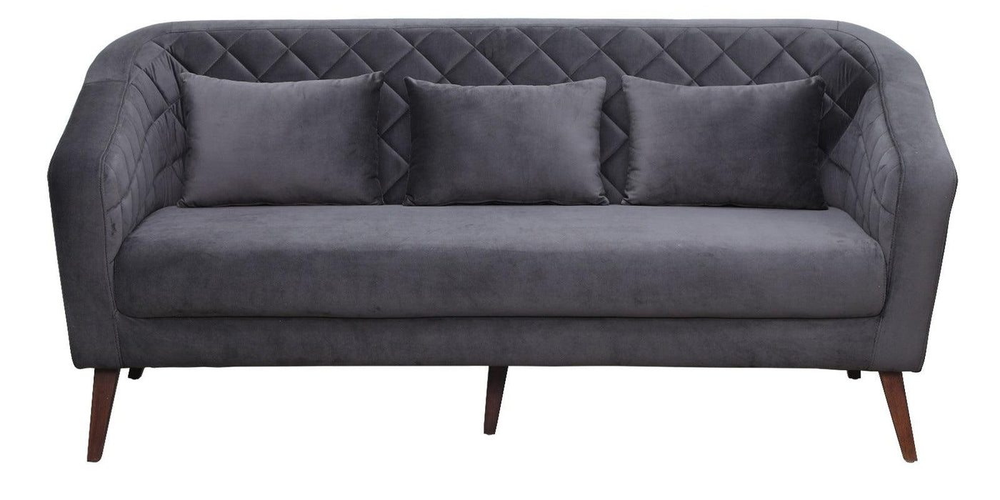 Buy Sofas - Claro Stylish Sofa Seater | Comfortable Grey Lounge Chair For Home & Restaurants by Furnitech on IKIRU online store