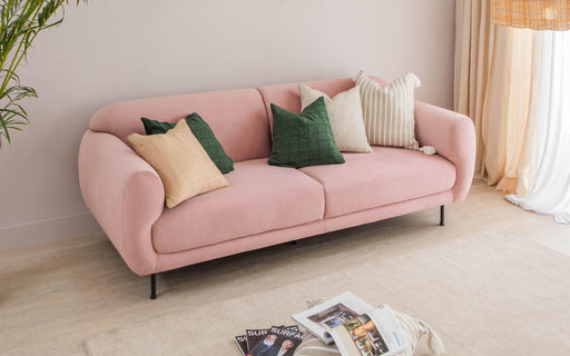 Buy Sofas - Kenzo Comfortable Modern Upholstery Pink Color Sofa For Living Room Bedroom Or Office by Orange Tree on IKIRU online store