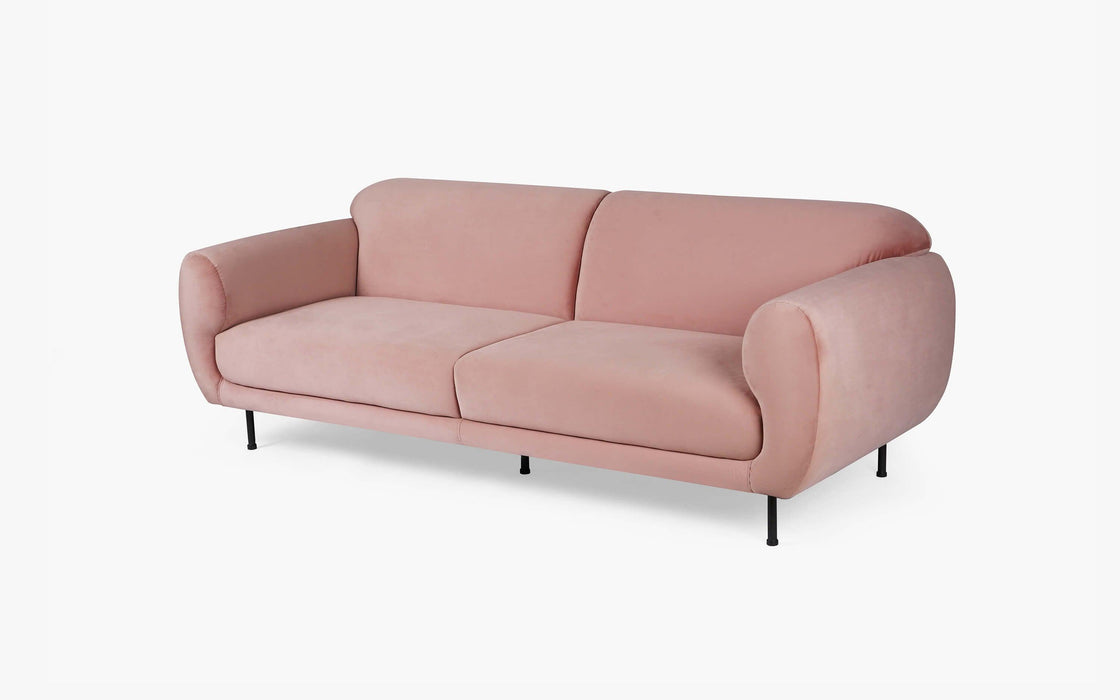 Buy Sofas - Kenzo Comfortable Modern Upholstery Pink Color Sofa Set For Living Room Bedroom Or Office by Orange Tree on IKIRU online store