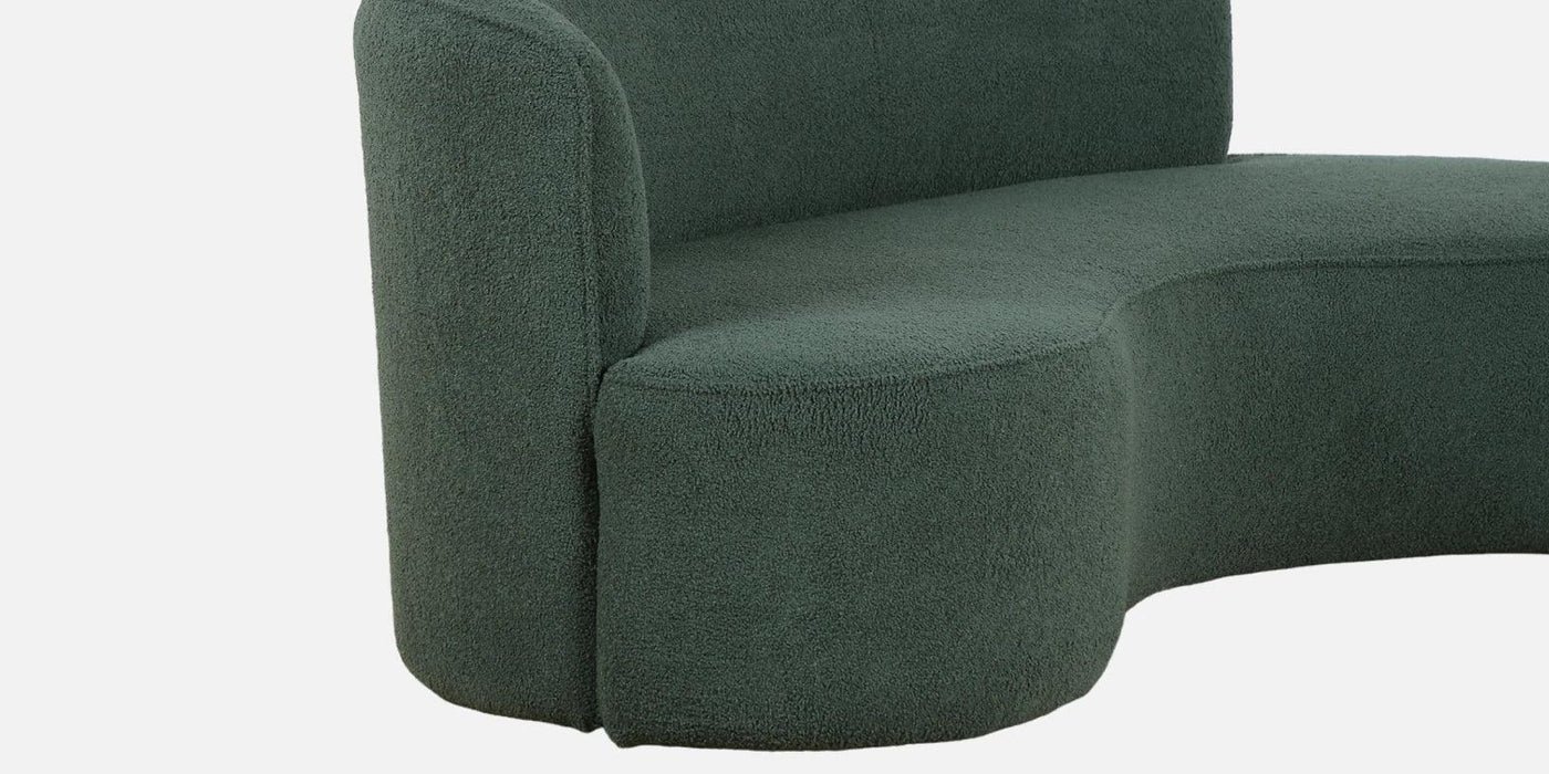 Buy Sofas - Miami 3 Seater Modern design living room sofa with Curve design and Boucle Finish upholstered fabric in Green Color by Furnitech on IKIRU online store