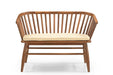 Buy Sofas - Monte Teak Wood Striped Bench | 2 seater wooden sofa by Deeke Collection on IKIRU online store