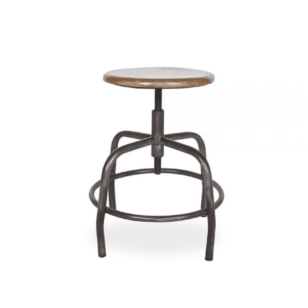 Buy Stool - Bryan Industrial Stool Seat for Home | Armless Counter Chair by Home Glamour on IKIRU online store