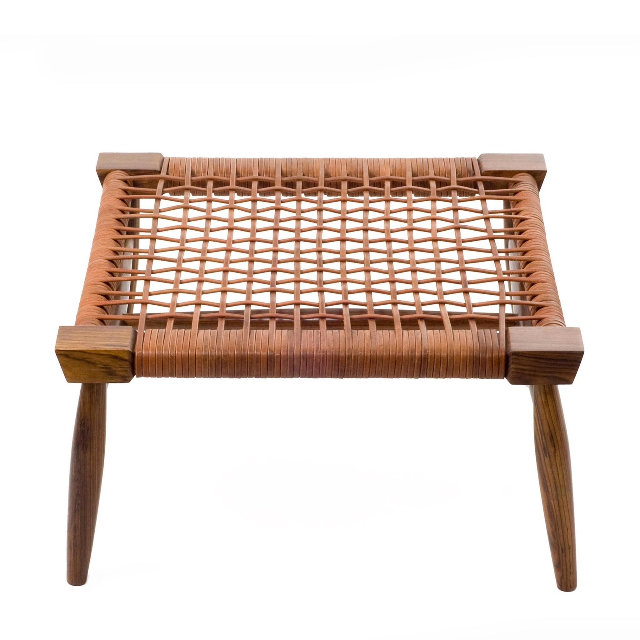 Buy Stools Selective Edition - Leather Strap Foot Stool by Anantaya on IKIRU online store