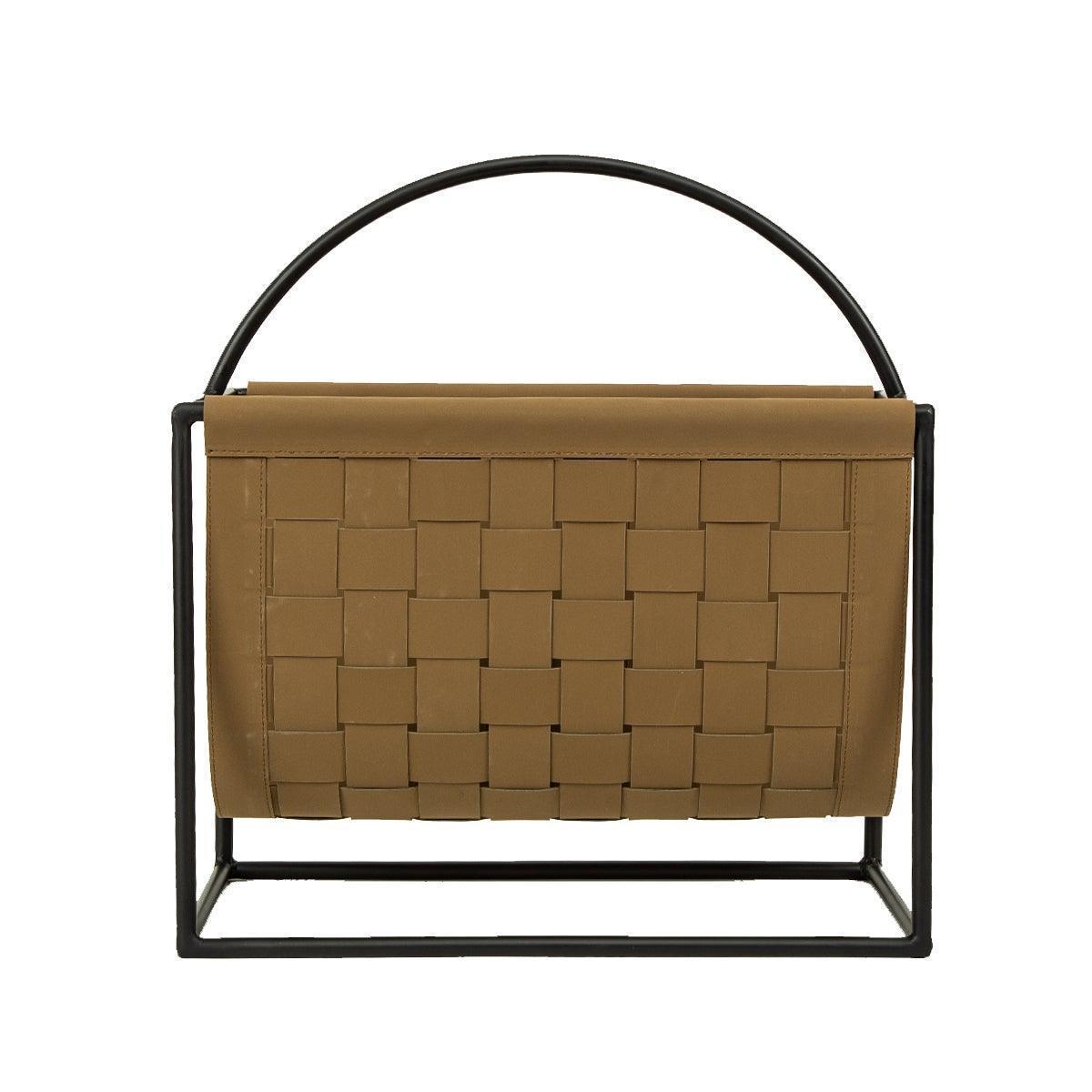 Buy Storage & Organizer - Herbert Classy Metallic Magzine Holder With Handle | Newspaper Stand For office & Home by Home4U on IKIRU online store