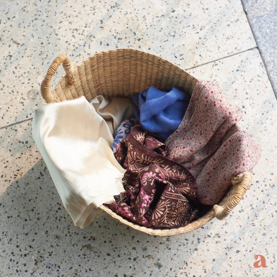 Buy Storage & Organizer - Marquise Kauna Grass Laundry Basket | Water Reed Laundry Basket by Ardpure on IKIRU online store