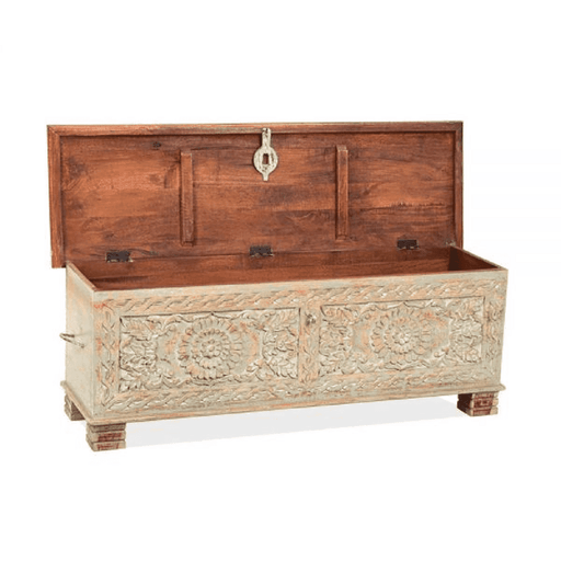 Buy Storage & Organizer - Tokyo Wooden Storage Trunk Cum Coffee Table by Home Glamour on IKIRU online store