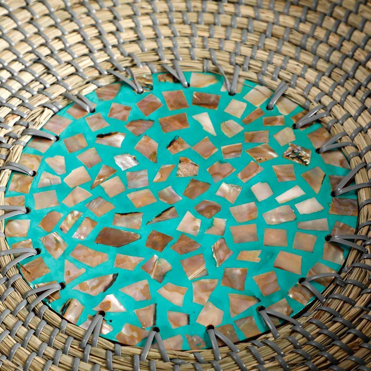 Buy Storage Tray & Basket - Ripal Elegant Multipurpose Storage Basket | Round Serving Tray For Coffee Table & Home by Home4U on IKIRU online store