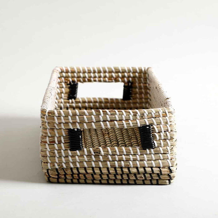 Buy Storage Tray & Basket - Zaire Seagrass Tray | Organiser For Side Table by Home4U on IKIRU online store