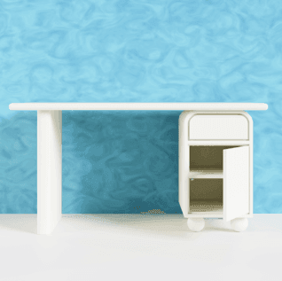 Buy Study Table - Santorini Study Desk For Home | Computer Table For Office by Artisan Manor on IKIRU online store