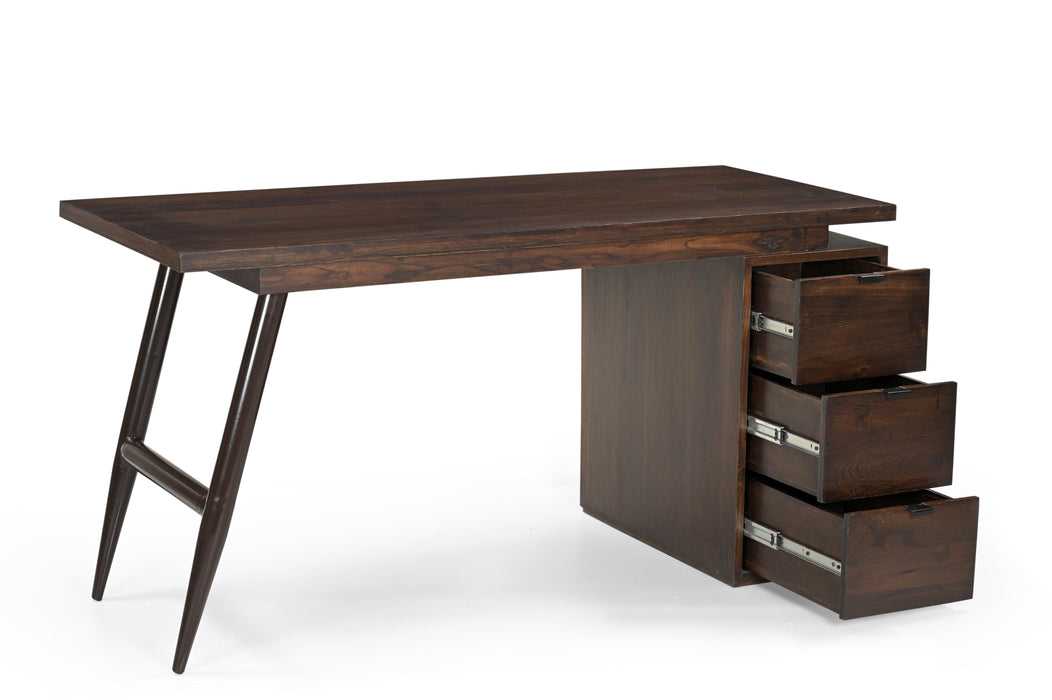 Buy Study Table - Scottsdale Teak Wood Study Table With Storage | Computer Table | Desk by Deeke Collection on IKIRU online store