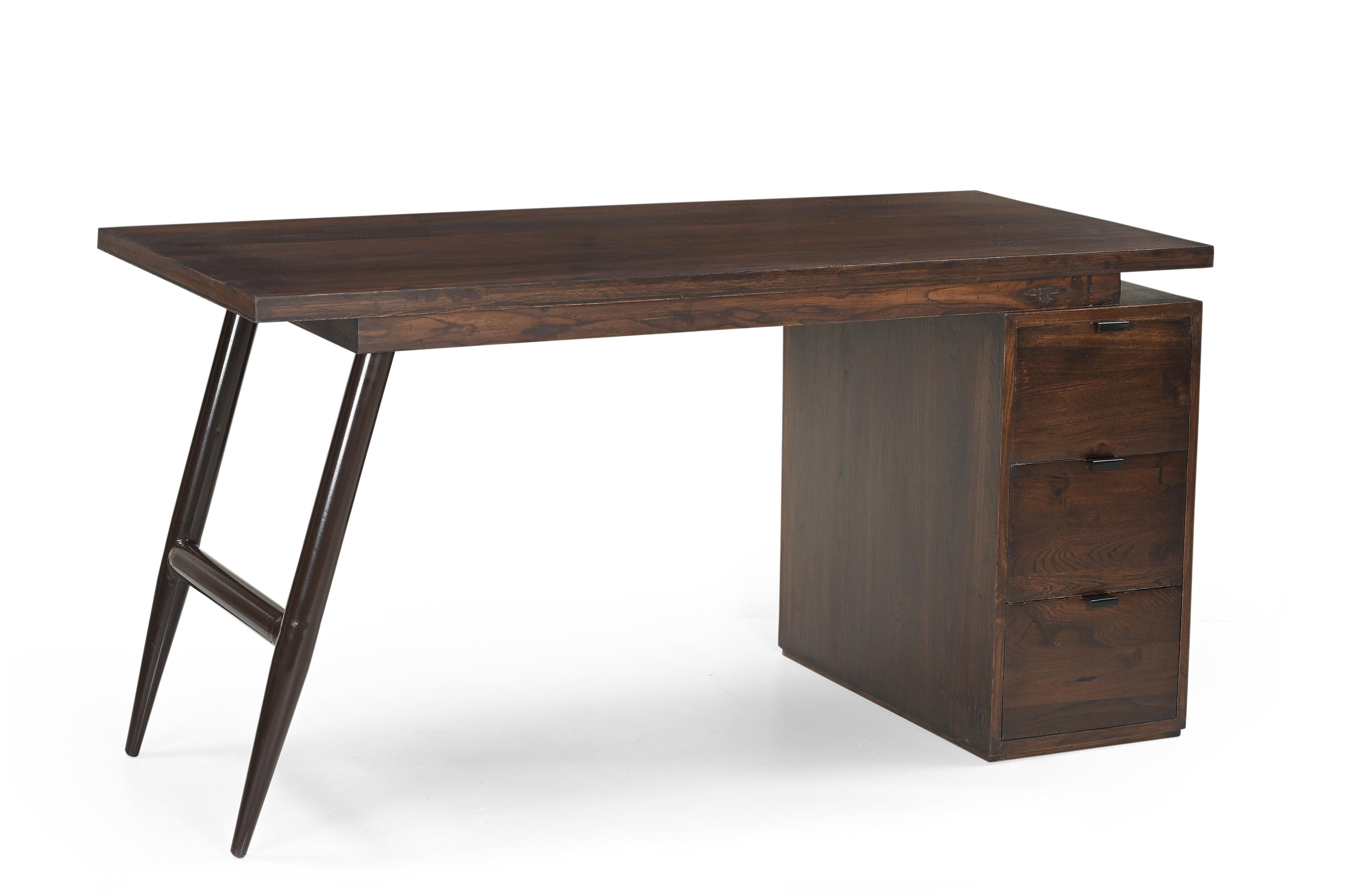 Scottsdale Teak Wood Study Table With Storage | Computer Table | Desk ...
