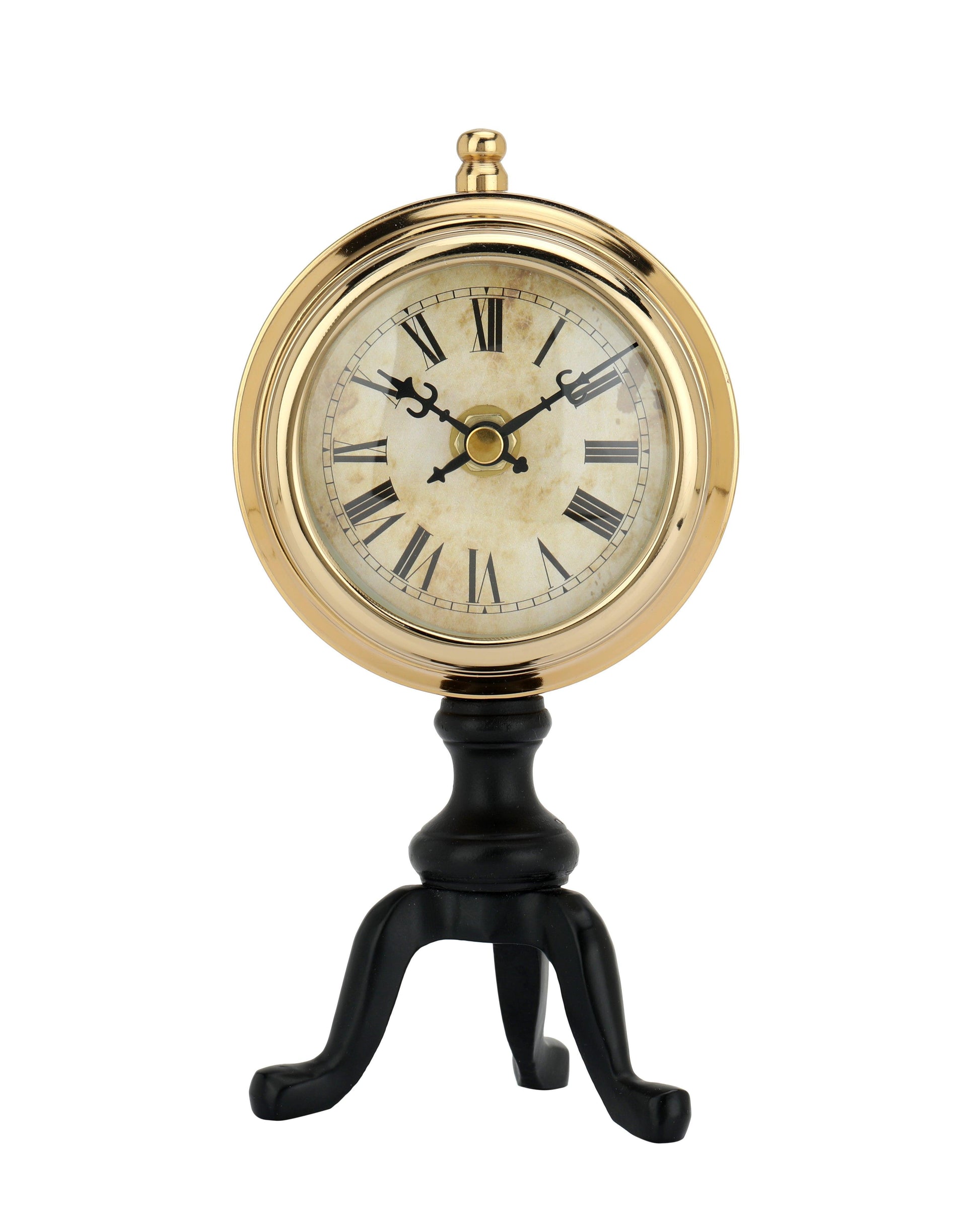 Buy Table Clock - Chrono Aluminium Decorative Table Clock For Home & Office Desk by De Maison Decor on IKIRU online store