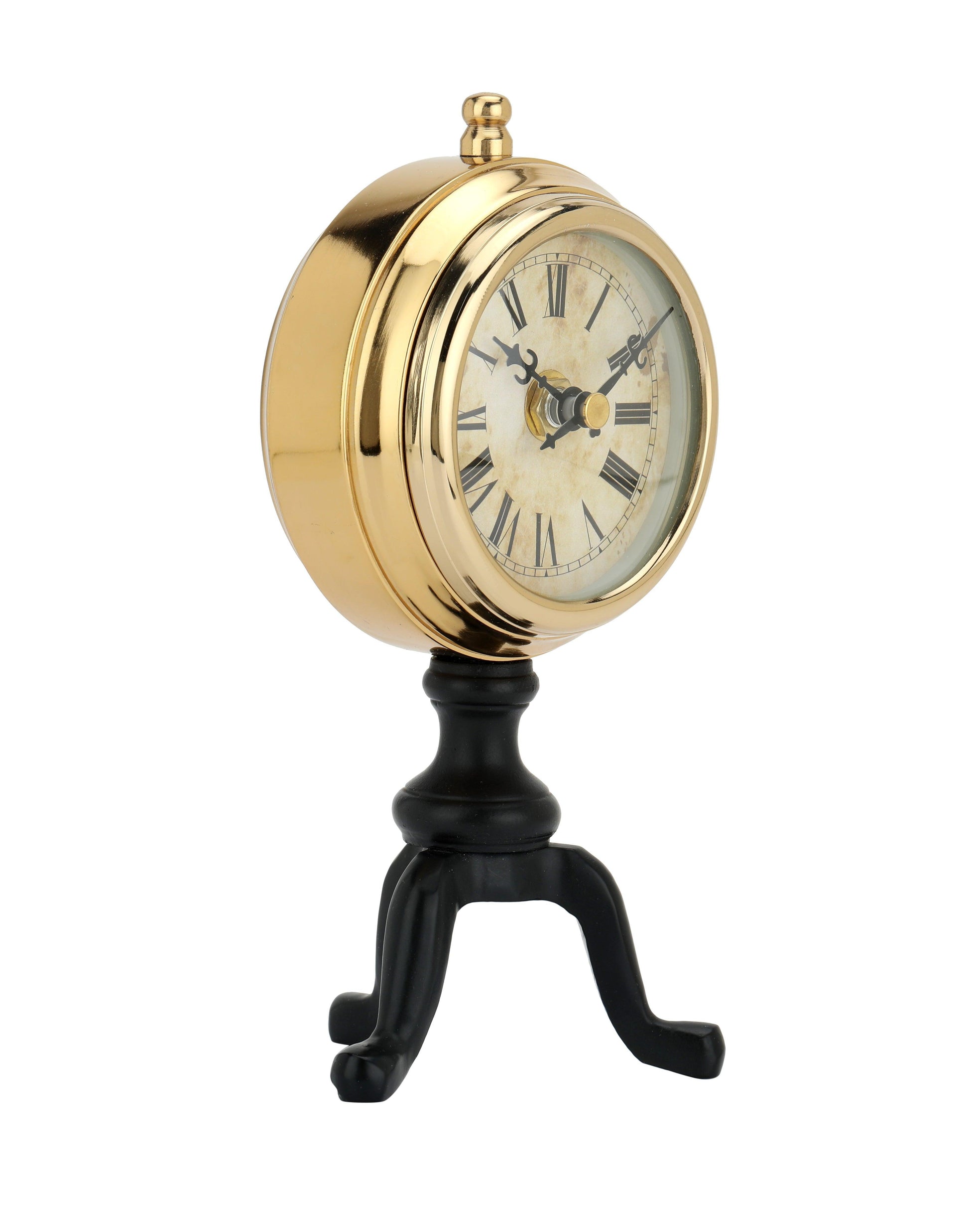 Buy Table Clock - Chrono Aluminium Decorative Table Clock For Home & Office Desk by De Maison Decor on IKIRU online store