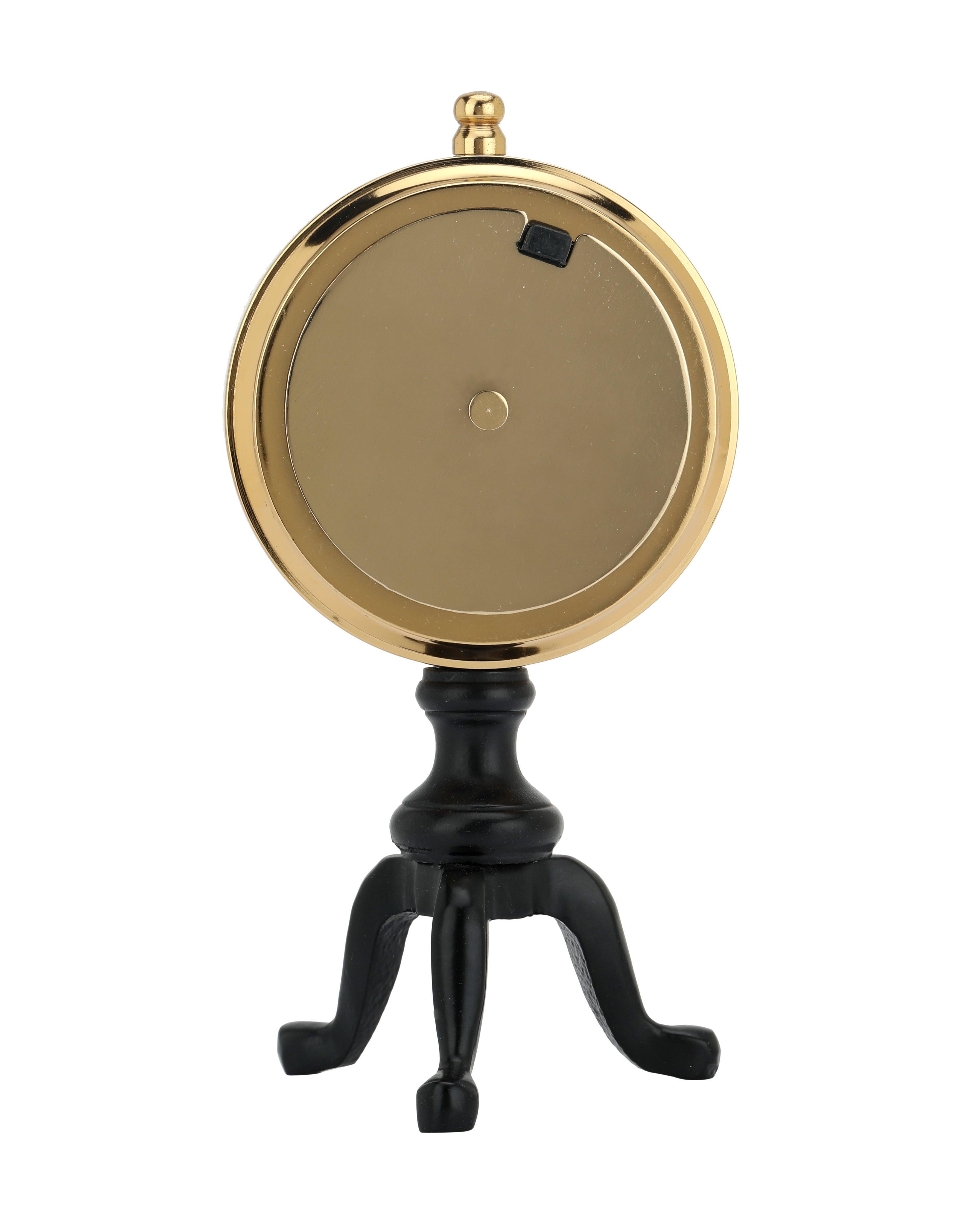 Buy Table Clock - Chrono Aluminium Decorative Table Clock For Home & Office Desk by De Maison Decor on IKIRU online store