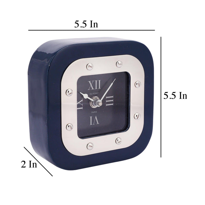 Buy Table Clock - Denki Classy Black & Golden Table Clock For Office Home & Gifting by De Maison Decor on IKIRU online store