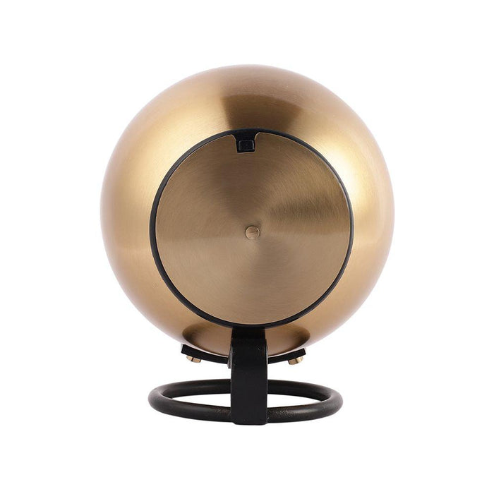 Buy Table Clock - Minimal Gold & Black Finish Globe Table Clock For Home & Office by De Maison Decor on IKIRU online store