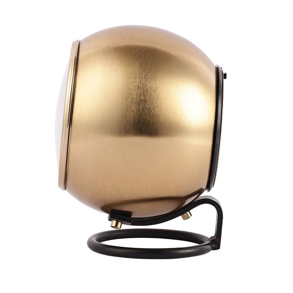 Buy Table Clock - Minimal Gold & Black Finish Globe Table Clock For Home & Office by De Maison Decor on IKIRU online store