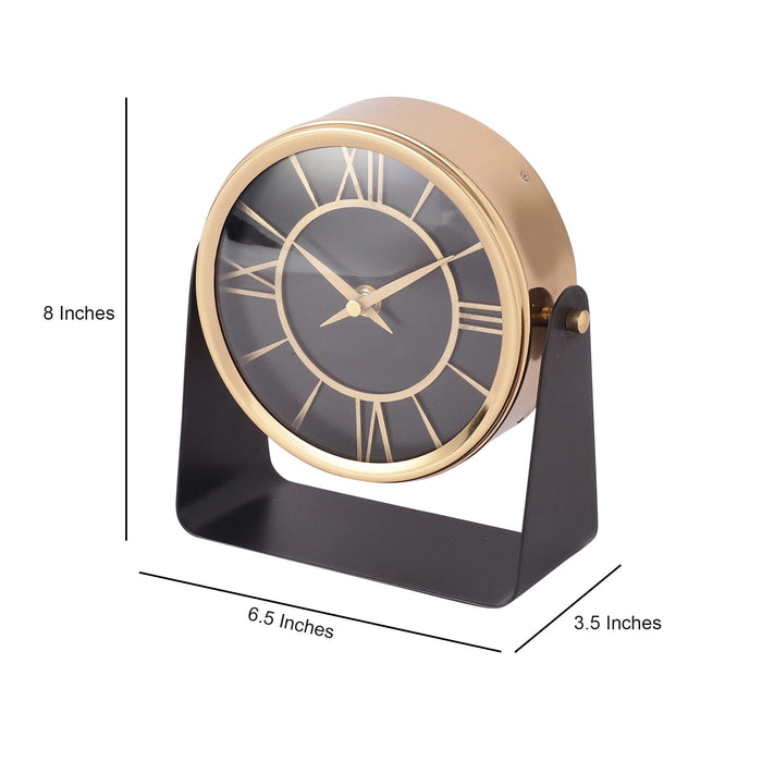 Buy Table Clock - Mitsuki Modern Round Table Clock For Living Room Decor & Office Desk by De Maison Decor on IKIRU online store
