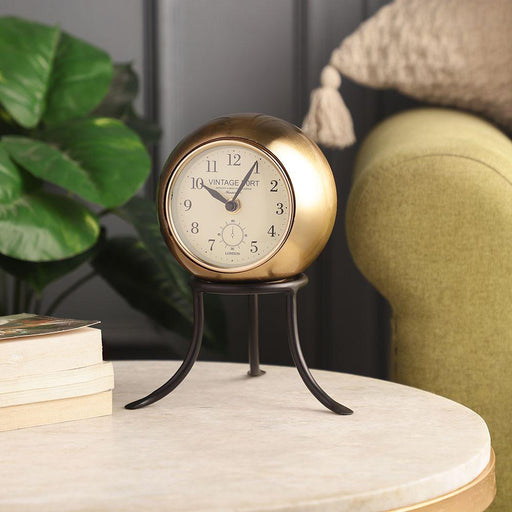 Buy Table Clock - Seated Sphere Decorative Table Clock For Living Room & Bedroom by De Maison Decor on IKIRU online store