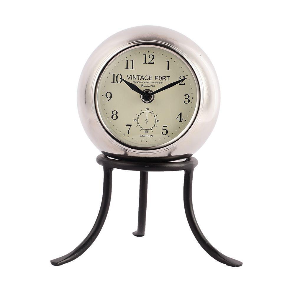 Buy Table Clock - Seated Sphere Decorative Table Clock For Living Room & Bedroom by De Maison Decor on IKIRU online store