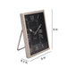 Buy Table Clock - Silver Framed Aluminium Table Clock For Bedside & Living Room Decor by De Maison Decor on IKIRU online store