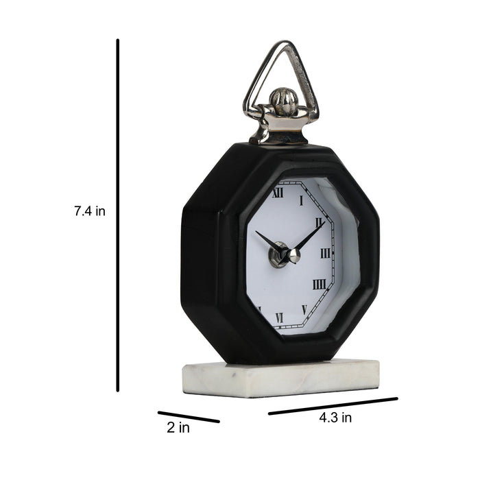 Buy Table Clock - Victoria Stylish Black Table Clock For Home & Gifting by De Maison Decor on IKIRU online store