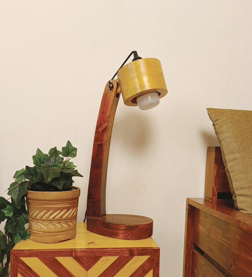 Buy Table lamp - Alice Wooden Table Lamp | Bedside Lamps For Room by Symplify on IKIRU online store