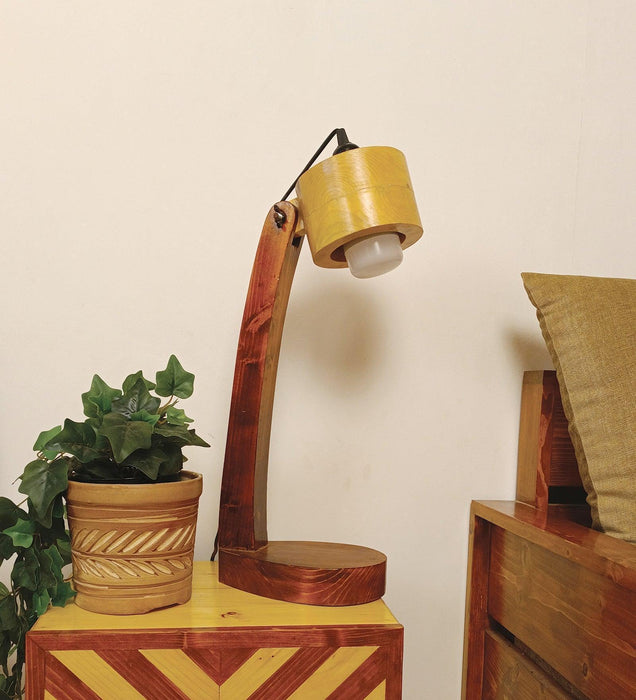 Buy Table lamp - Alice Wooden Table Lamp | Bedside Lamps For Room by Symplify on IKIRU online store