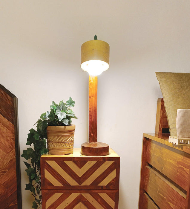 Buy Table lamp - Alice Wooden Table Lamp | Bedside Lamps For Room by Symplify on IKIRU online store