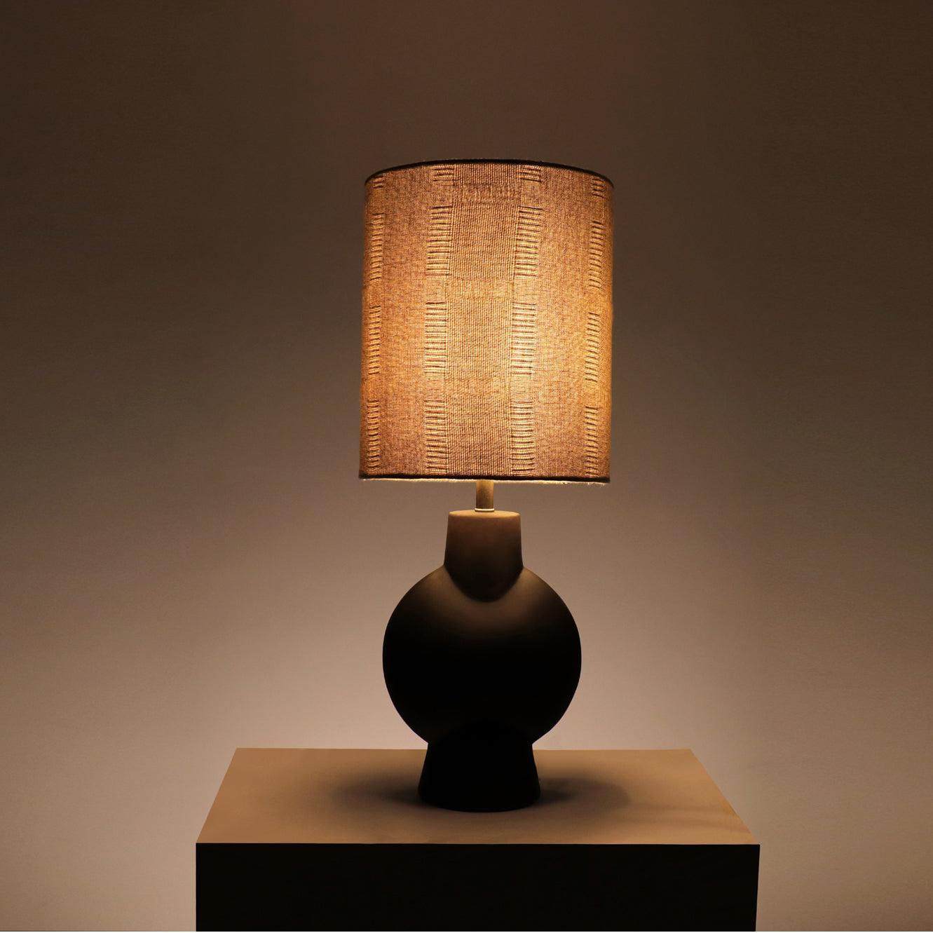 Buy Table lamp - Brown Hobo Ceramic Globus Table Lamp Light with Bulb For Home Decoration by Home Blitz on IKIRU online store
