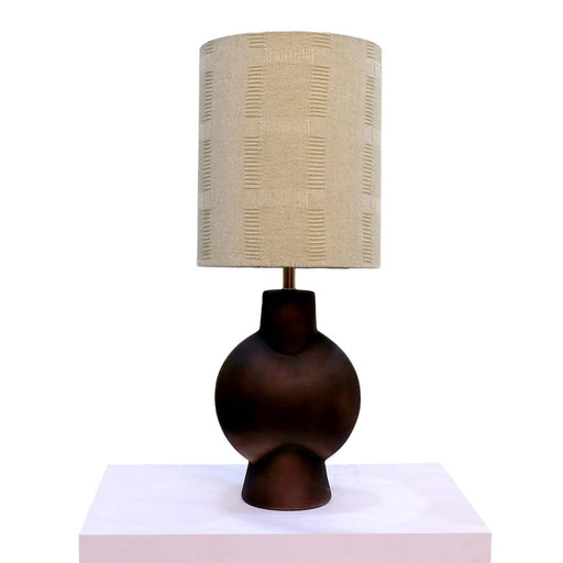 Buy Table lamp - Brown Hobo Ceramic Globus Table Lamp Light with Bulb For Home Decoration by Home Blitz on IKIRU online store