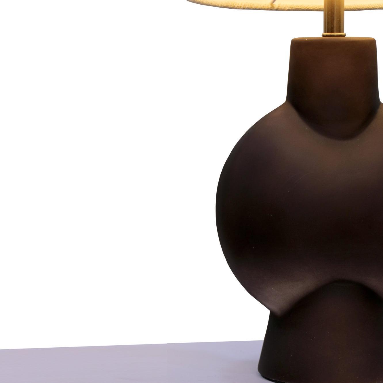 Buy Table lamp - Brown Hobo Ceramic Globus Table Lamp Light with Bulb For Home Decoration by Home Blitz on IKIRU online store