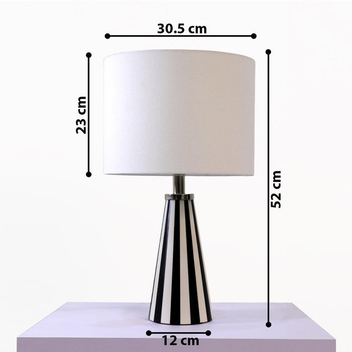 Buy Table lamp - Cleo Resin Table Lamp | Bedside Lampshade by Home Blitz on IKIRU online store