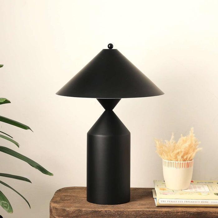 Buy Table lamp - Cone Casa Table Lamp | Black Metal Lamp For Home Decor by Fig on IKIRU online store
