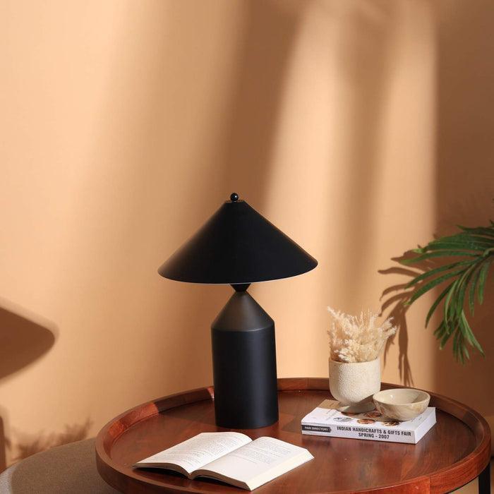 Buy Table lamp - Cone Casa Table Lamp | Black Metal Lamp For Home Decor by Fig on IKIRU online store