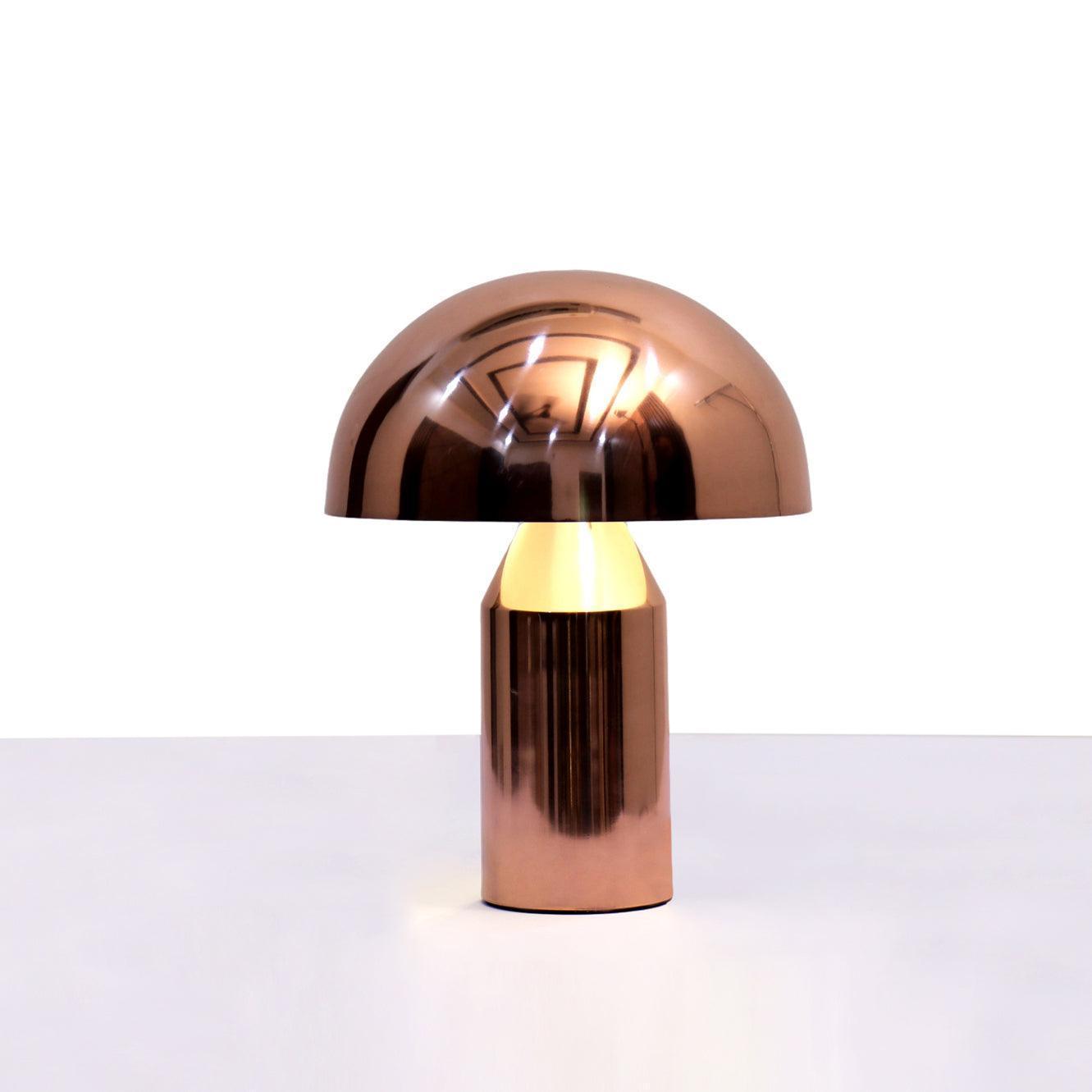 Buy Table lamp - Copper Finish Golden Antique Brisa Mushroom Table Lamp Light For Home Decor by Home Blitz on IKIRU online store