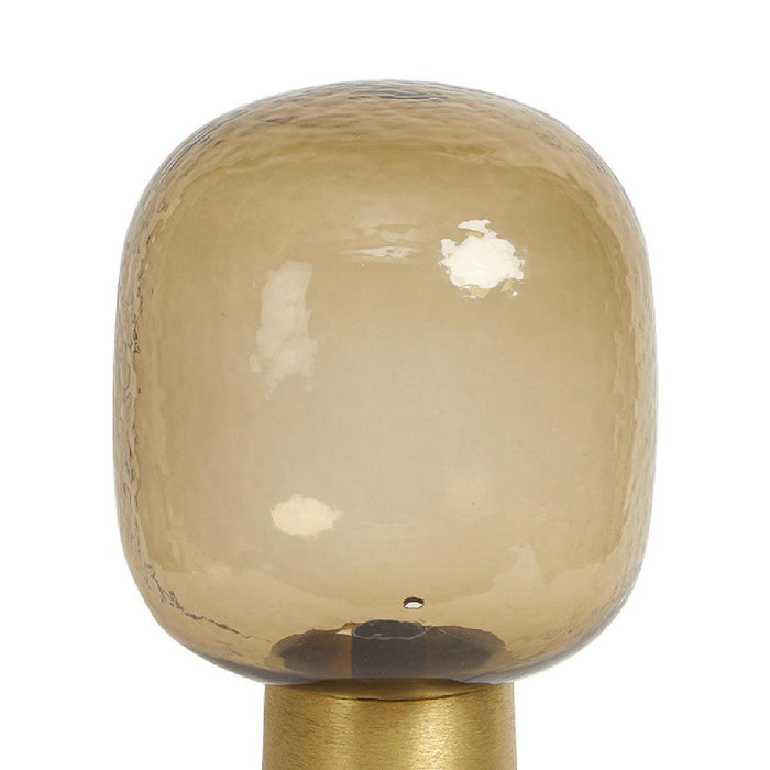 Buy Table lamp - Decorative Glass Table Lamp Aluminium Base in Golden Grey Finish by Home4U on IKIRU online store