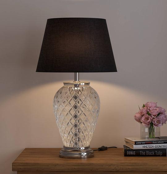 Buy Table lamp - Divine Trends Diamond Cut Glass Table Lamp by KP Lamps Store on IKIRU online store