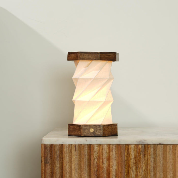 Buy Table lamp - Foldplay Lamp for Bedroom | Portable Table Lampshade by Fig on IKIRU online store