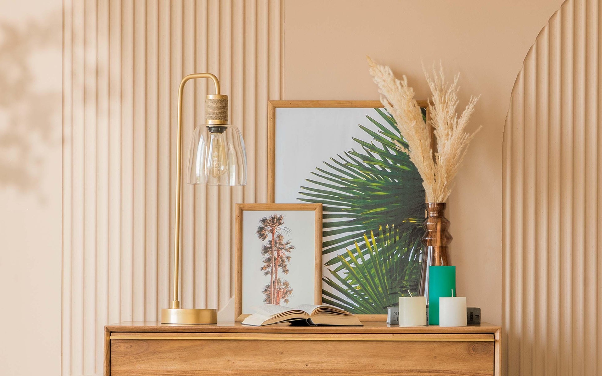 Buy Table lamp - Gambi Golden & Glass Finish Stylish Study Table Lamp For Home & Office by Orange Tree on IKIRU online store