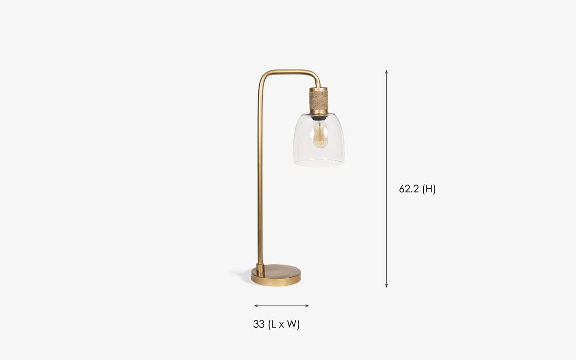 Buy Table lamp - Gambi Golden & Glass Finish Stylish Study Table Lamp For Home & Office by Orange Tree on IKIRU online store