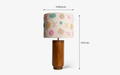 Buy Table lamp - Gesu Table Lamp with cotton embroidery shade by Orange Tree on IKIRU online store