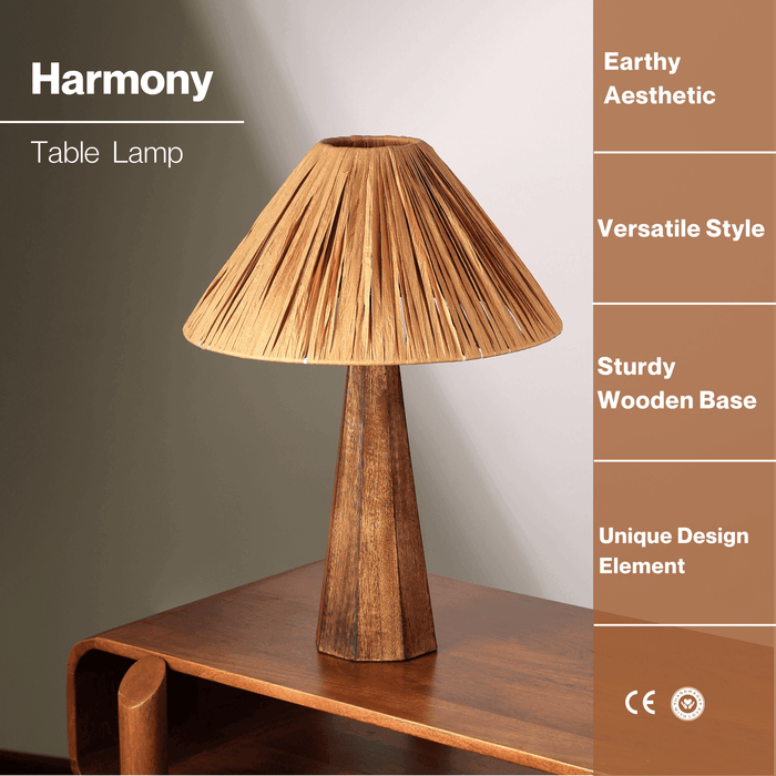 Buy Table lamp - Harmony Table Lamp | Bedside Lampshade For Bedroom by Fig on IKIRU online store