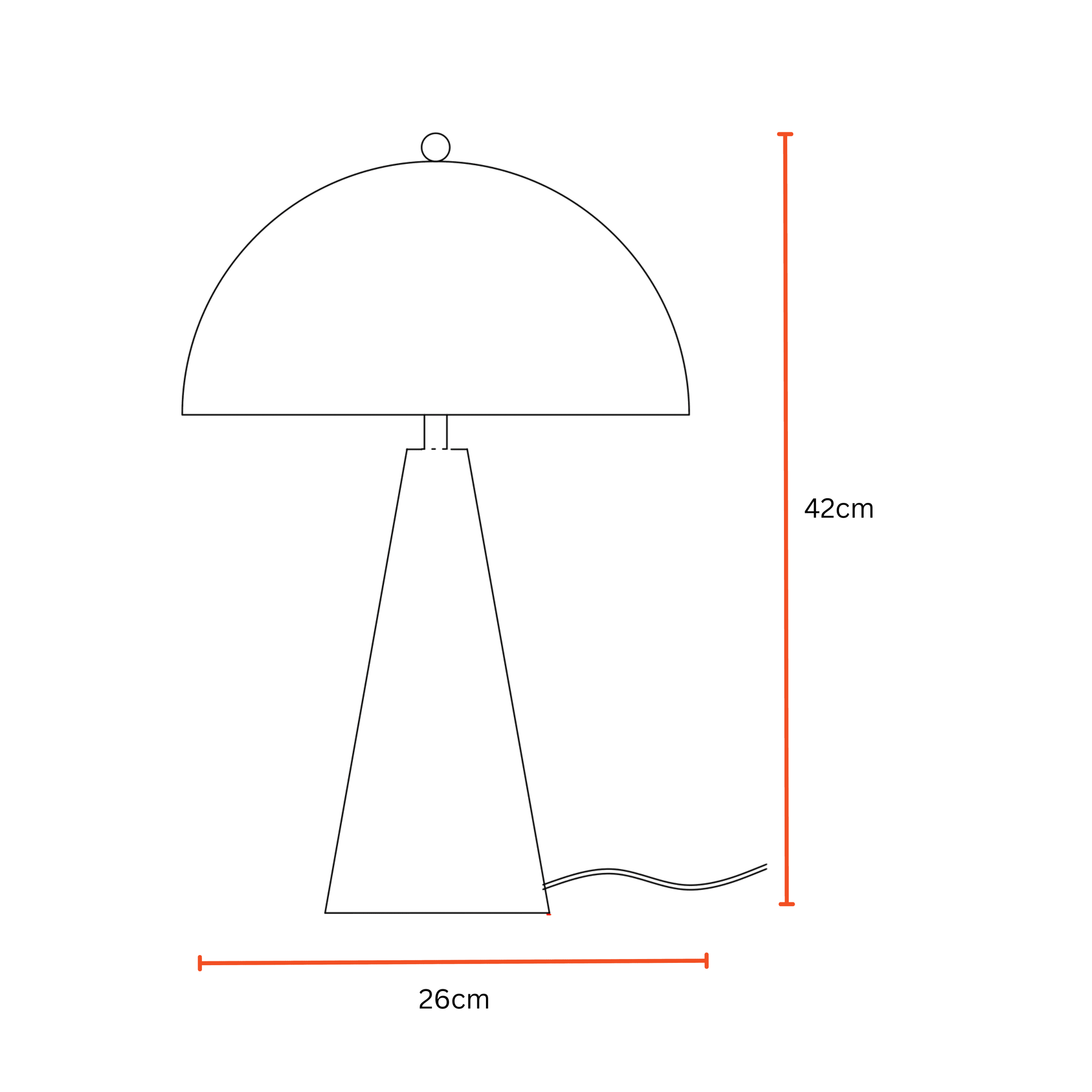 Buy Table lamp - Hoa Sphere Table Night Lamps | Bedside Lighting Decor by Fig on IKIRU online store