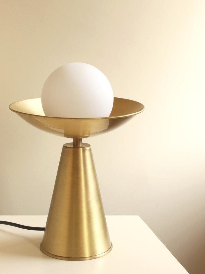 Buy Table lamp - Ignis Table Lamp for Desk | Premium Bedside Lampshade by Studio Indigene on IKIRU online store