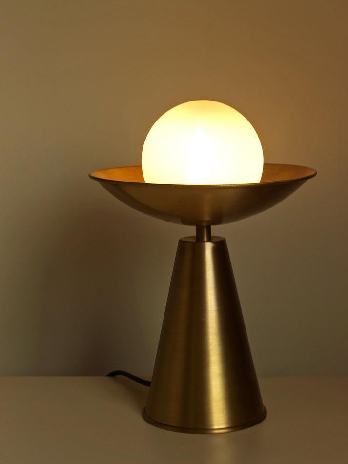 Buy Table lamp - Ignis Table Lamp for Desk | Premium Bedside Lampshade by Studio Indigene on IKIRU online store