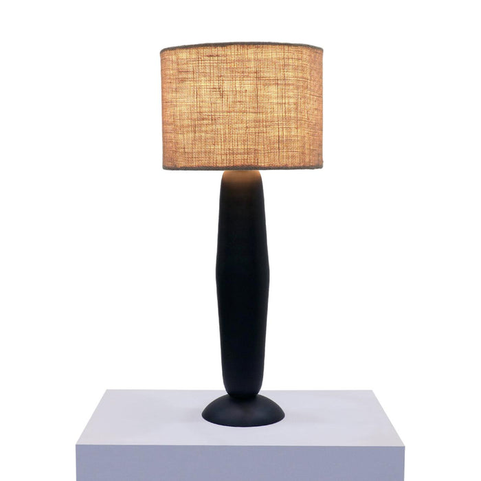 Buy Table lamp - Metal & Jute Fabric Modern Table Lamp Light with Bulb For Home Decoration by Home Blitz on IKIRU online store