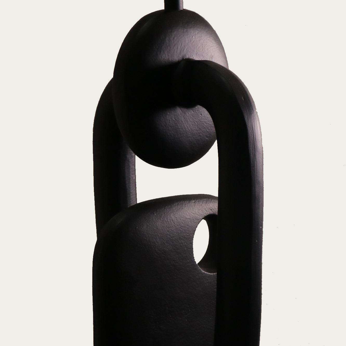 Buy Table lamp - Off White Cotton Linen & Black Metal Novum Table Lamp Light For Home Decor by Home Blitz on IKIRU online store